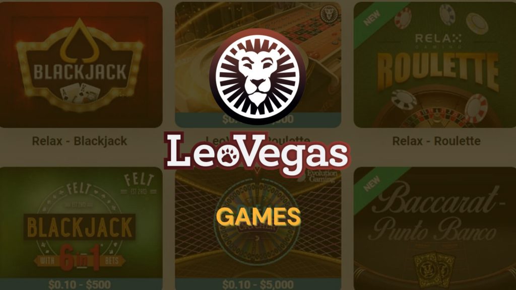 LeoVegas Games Selection 